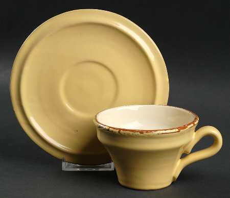 Cucina Fresca Flat Demitasse Cup & Saucer Set