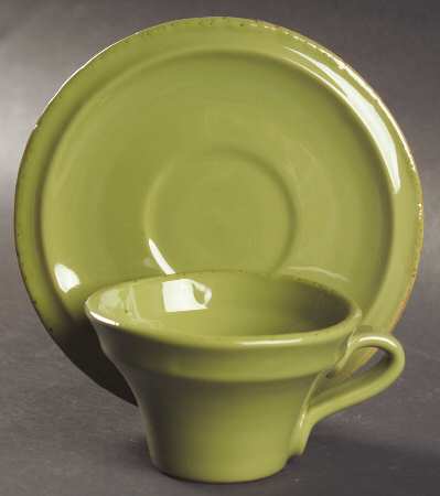 Cucina Fresca Flat Demitasse Cup & Saucer Set