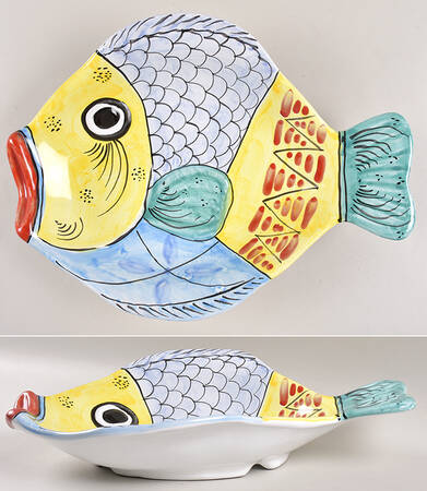 Fish Fish (Fish Completely Colored) 16" Oval Fish Dish