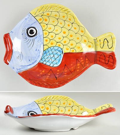 Fish Fish (Fish Completely Colored) 16" Oval Fish Dish