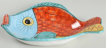 Fish Fish (Fish Completely Colored) 16" Oval Fish Dish