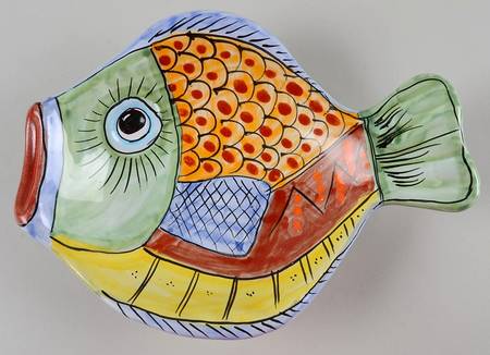 Fish Fish (Fish Completely Colored) 10" Oval Fish Dish
