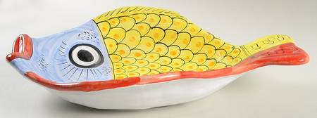 Fish Fish (Fish Completely Colored) 16" Oval Fish Dish