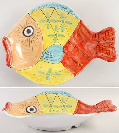 Fish Fish (Fish Completely Colored) 16" Oval Fish Dish