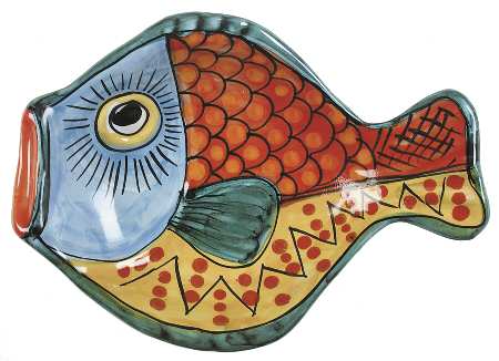 Fish Fish (Fish Completely Colored) 10" Oval Fish Dish