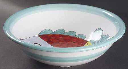 Fish Fish (Fish Completely Colored) 11" Large Salad Serving Bowl
