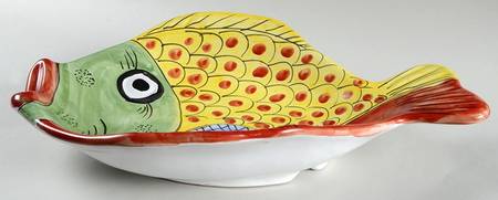 Fish Fish (Fish Completely Colored) 16" Oval Fish Dish