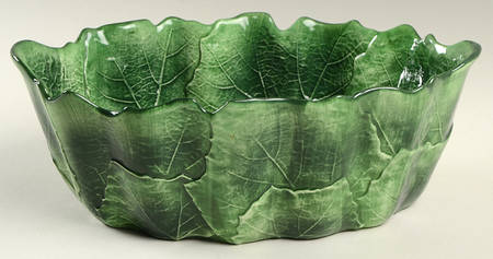 Foglia Fresca 11" Oval Vegetable Bowl