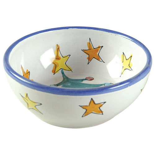 Natale (Blue Trim) Soup/Cereal Bowl