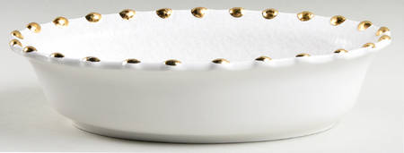 Palladio Gold 11" Oval Vegetable Bowl