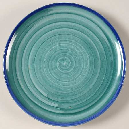 Rainbow Hunter Green Salad Plate