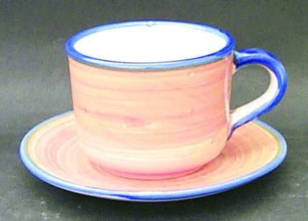 Rainbow Pumpkin Flat Cup & Saucer Set