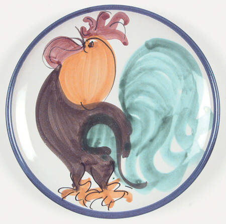 Rooster Salad Plate