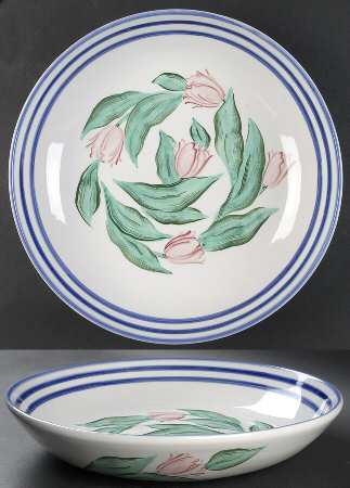 Tulipani D'Acqua 14" Pasta Serving Bowl