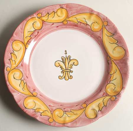 Florentine Red and Yellow 11" Chop Plate (Round Platter)