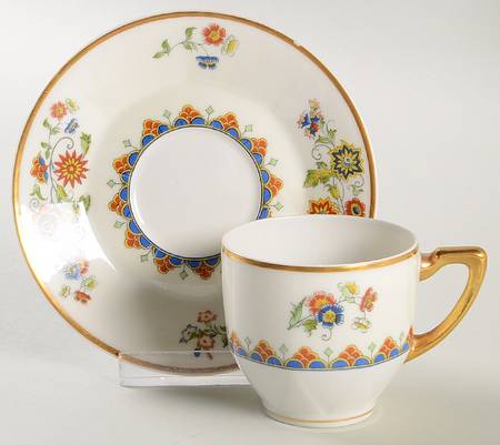 The Deauville Flat Demitasse Cup & Saucer Set
