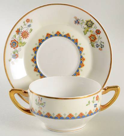 The Deauville Flat Bouillon Cup & Saucer