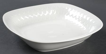 Florence (White Undecorated) 9" Square Vegetable Bowl