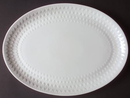 Florence (White Undecorated) 15" Oval Serving Platter