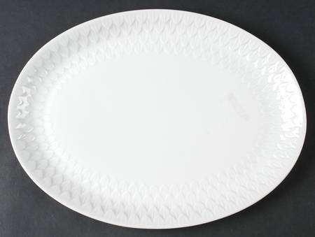 Florence (White Undecorated) 13" Oval Serving Platter