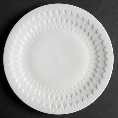 Florence (White Undecorated) Luncheon Plate