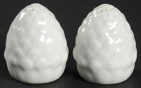 Florence (White Undecorated) Salt & Pepper Set