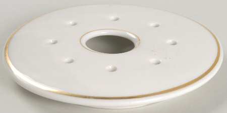 The Meuse (Rust & Yellow Flowers, Tan) Strainer for Round Butter