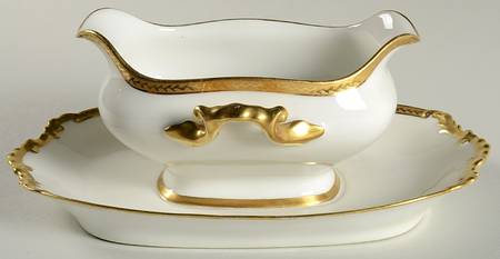 The Nantes Gravy Boat with Attached Underplate