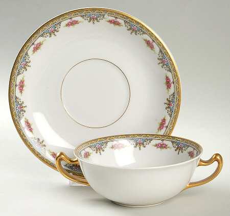 VIG3 Flat Cream Soup Bowl & Saucer Set