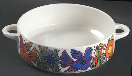 Acapulco (Older, Milano Shape) 1.5 Quart Round Casserole No Lid by Villeroy & Boch