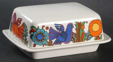 Acapulco (Older, Milano Shape) Rectangular Covered Butter by Villeroy & Boch