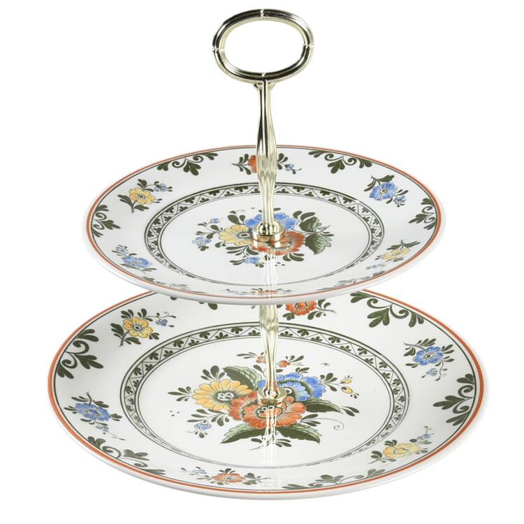 Alt Amsterdam 6 5/8"-10"  2 Tiered Serving Tray (Dp, Sp) HC