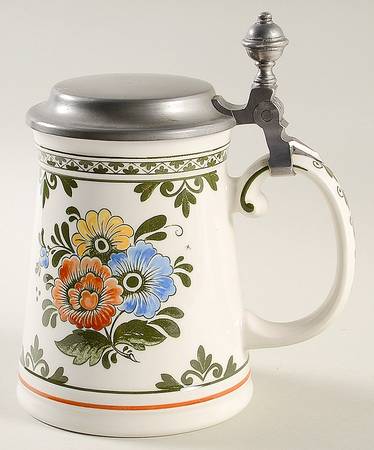Alt Amsterdam Tankard with Hinged Metal Lid