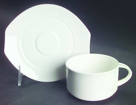 Alba Flat Cup & Saucer Set