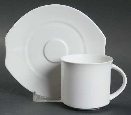 Alba Flat Demitasse Cup & Saucer Set