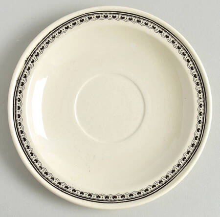 Alpina (Smooth, Black Scene) Saucer