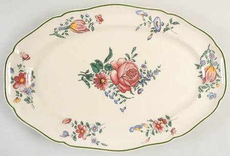 Alt Strassburg (Trim Off Edge) 16" Oval Serving Platter