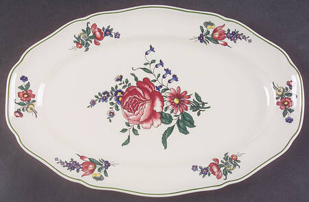 Alt Strassburg (Trim Off Edge) 13" Oval Serving Platter
