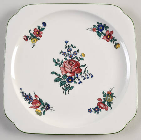Alt Strassburg (Trim Off Edge) Square Oven-To-Table Plate