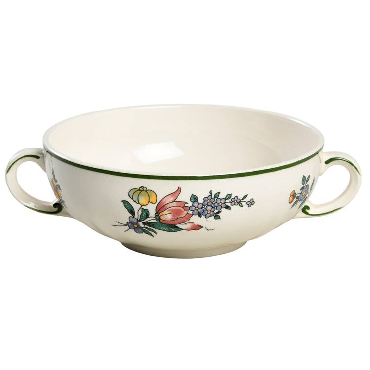 Alt Strassburg (Trim Off Edge) Footed Cream Soup Bowl