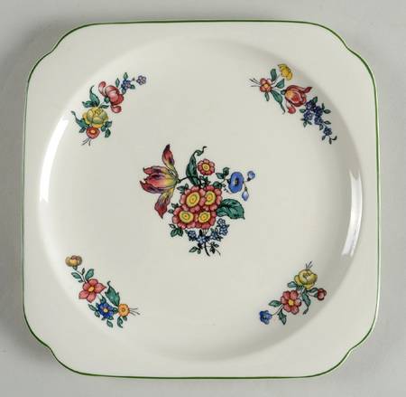 Alt Strassburg (Trim Off Edge) Square Salad Plate