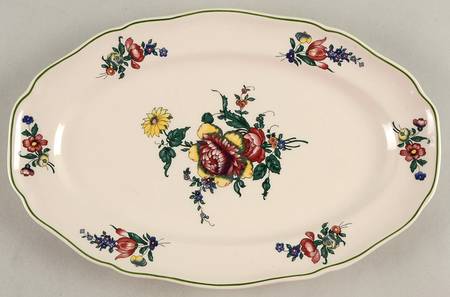 Alt Strassburg (Trim Off Edge) 13" Oval Serving Platter