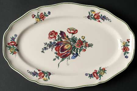 Alt Strassburg (Trim Off Edge) 13" Oval Serving Platter