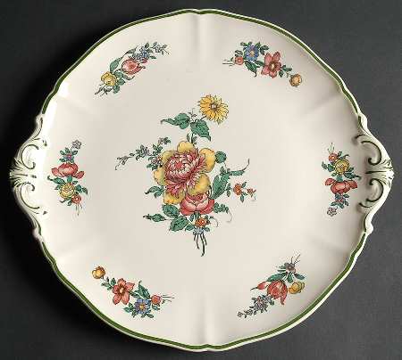Alt Strassburg (Trim Off Edge) Handled Cake Plate