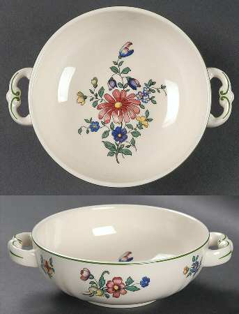 Alt Strassburg (Trim Off Edge) Footed Cream Soup Bowl