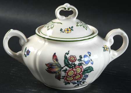 Alt Strassburg (Trim Off Edge) Sugar Bowl & Lid