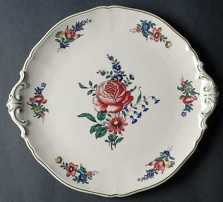 Alt Strassburg (Trim Off Edge) Handled Cake Plate