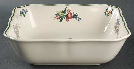 Alt Strassburg (Trim Off Edge) 8" Square Vegetable Bowl