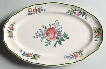 Alt Strassburg (Trim Off Edge) 10" Oval Serving Platter