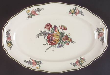 Alt Strassburg (Trim Off Edge) 14" Oval Serving Platter